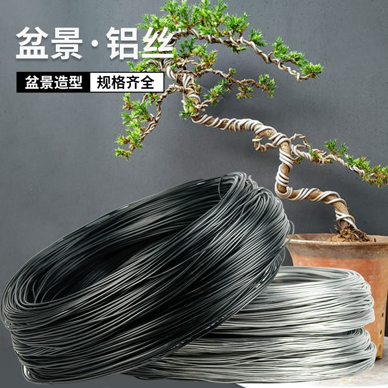 盆景造型铝丝植物造型软铁线园艺树木定型软铝线花木固定攀扎扎丝