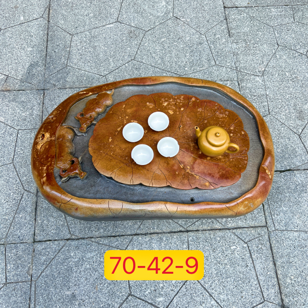 端砚茶盘肇庆绿端天然石材茶盘客厅办公室一体创意新奇茶台茶几