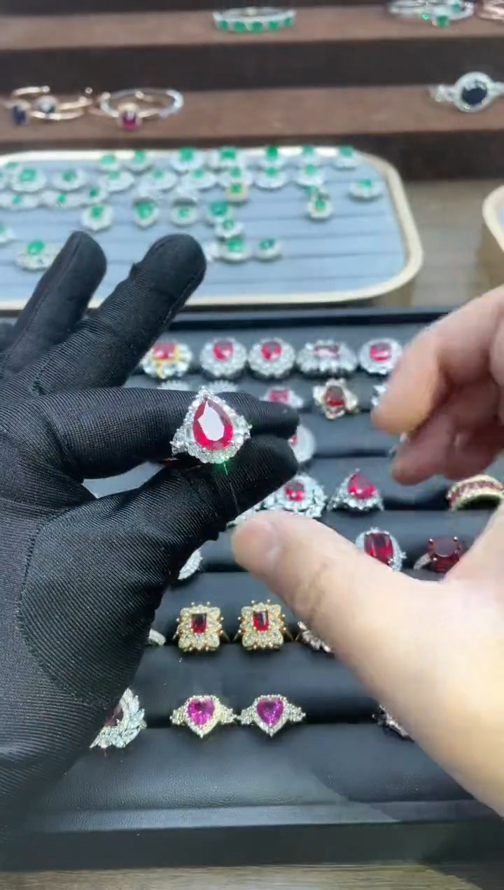 【闪购商品】红宝石戒指银S925镶嵌28