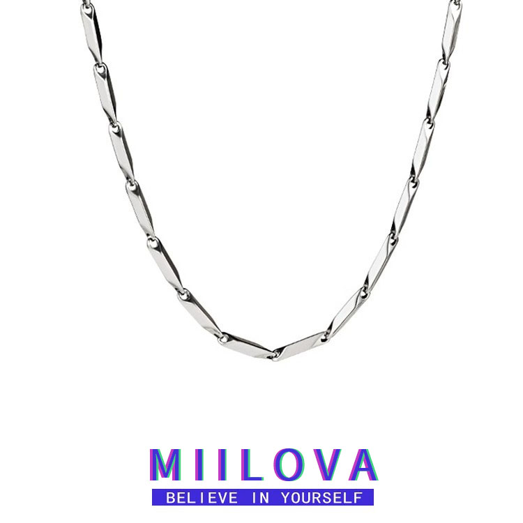 钛钢项链 潮牌百搭项链男嘻哈风链子男士装饰女生锁骨链欧美高街