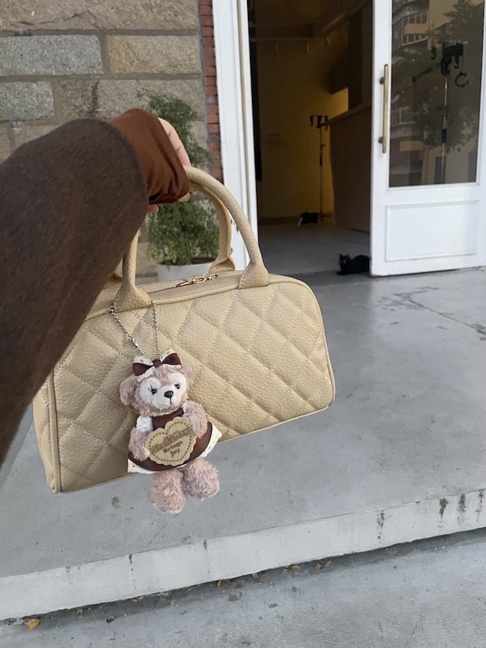 【好物分享】包包女2024新款大容量单肩手提斜挎菱格包保龄球小方包