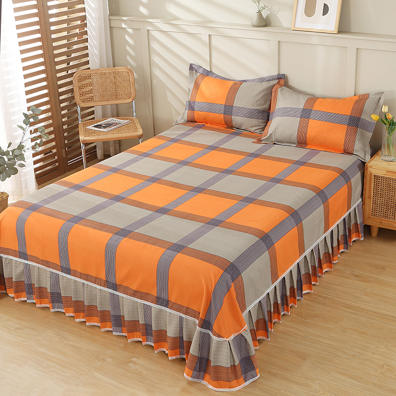 四季通用 床单床裙床罩 床裙三件套（床裙+2只枕套）同花色枕套