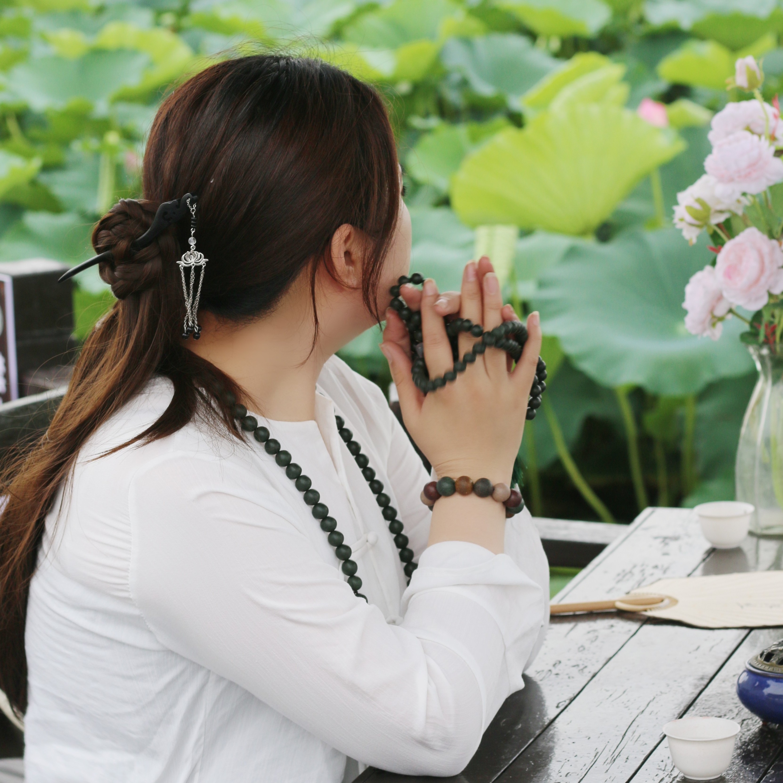 品香源古法合香珠10MM精致款民族非遗古风手工文玩手串天然