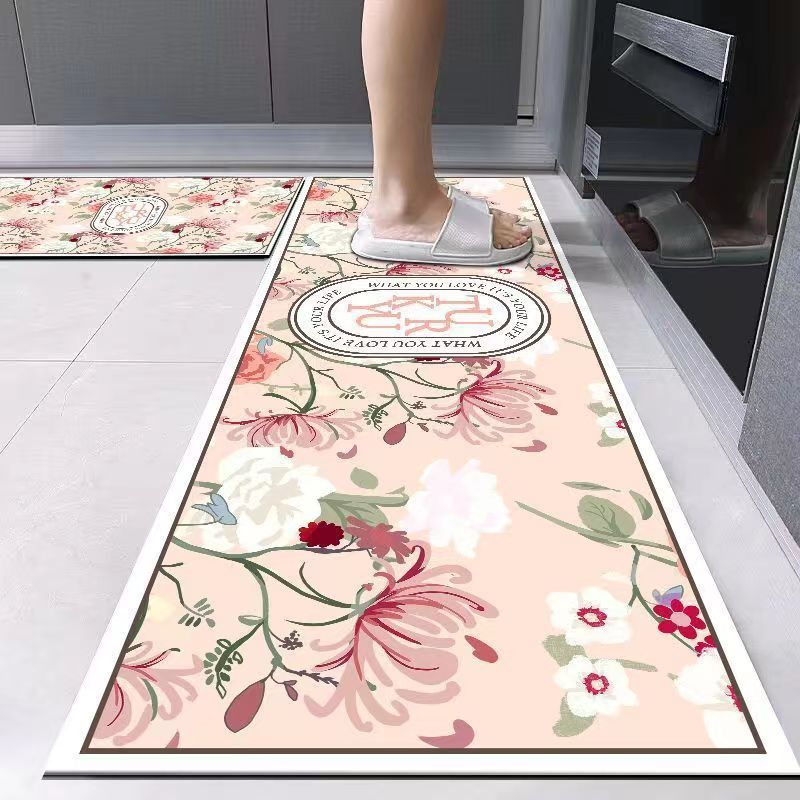 【A4】厨房硅藻泥地垫吸水防滑垫长条吸水速干防油软垫浴室免洗