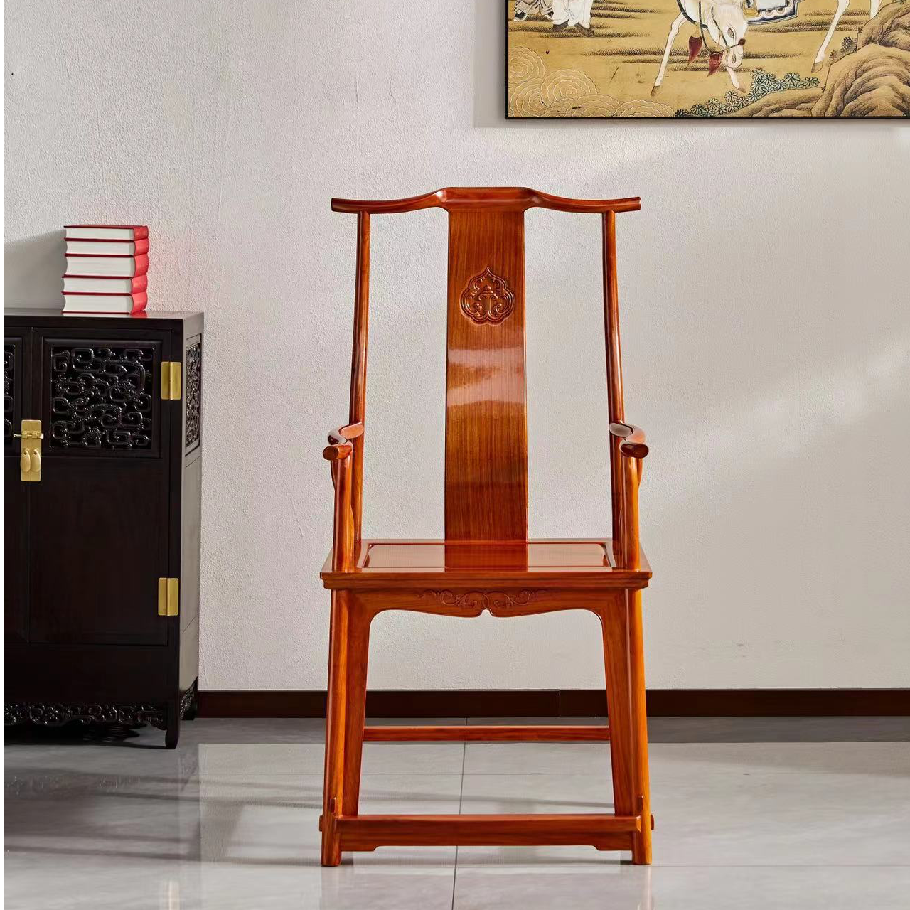 弯材四出头官帽椅【运费到付】