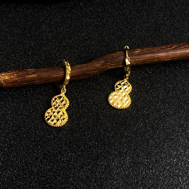 925银耳饰 轻奢时尚批花国风葫芦耳环05241874