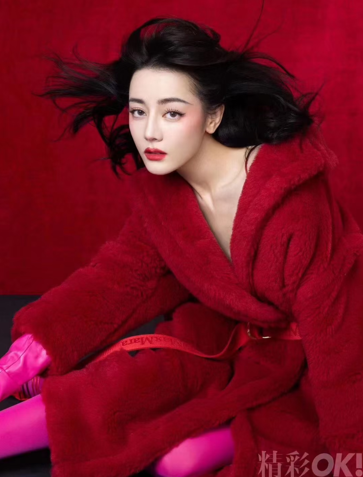 全新未使用 MaxMara Teddy 限定款红色泰迪熊大衣羊羔毛保暖外套