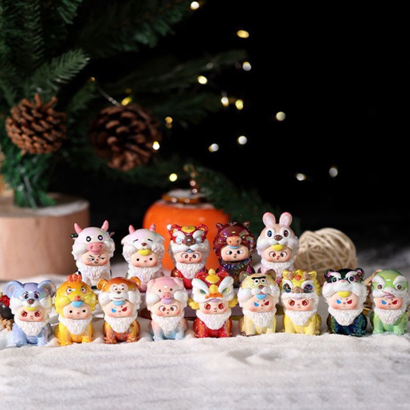 娃三岁12生肖立体小配件 