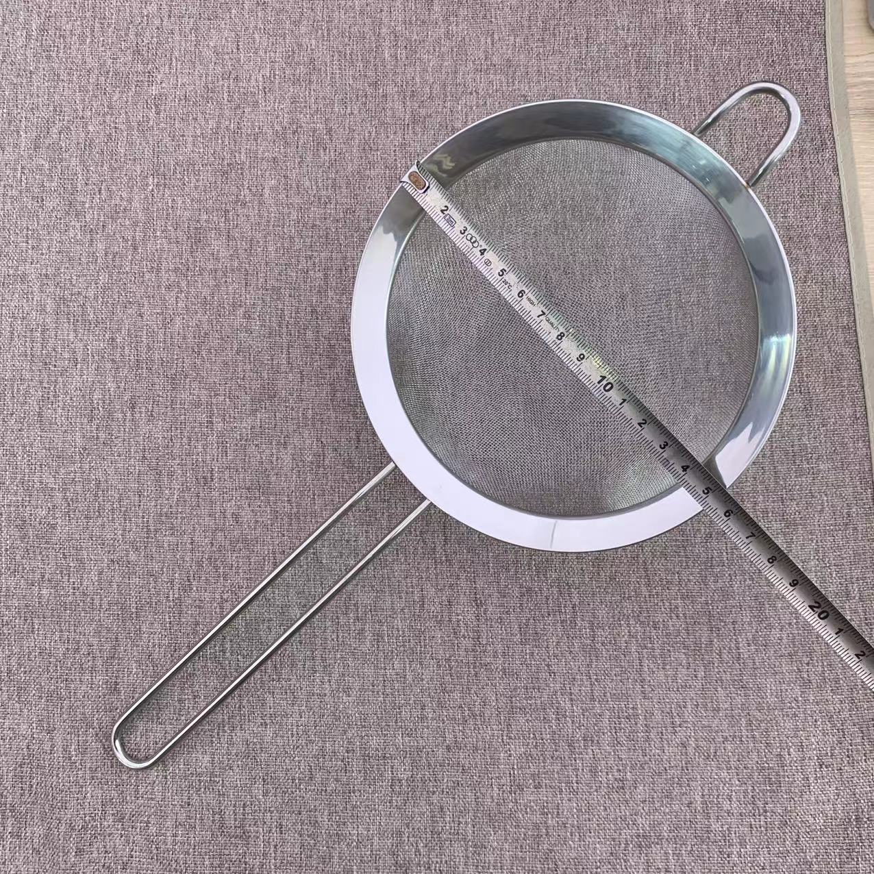 G619亗纯正304钢挂耳加深过滤勺1支丨 橙夕kio休闲裤厂家提供福利