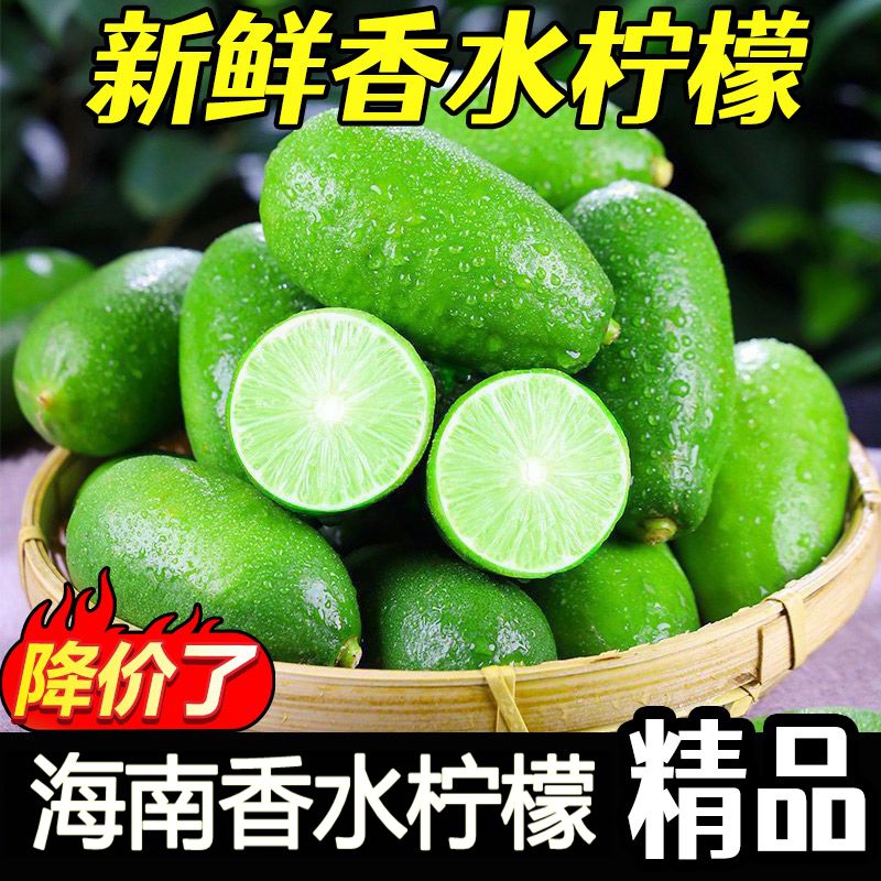 海南香水柠檬子弹头柠檬皮薄多汁酸度高奶茶店手打柠檬茶摆摊专用