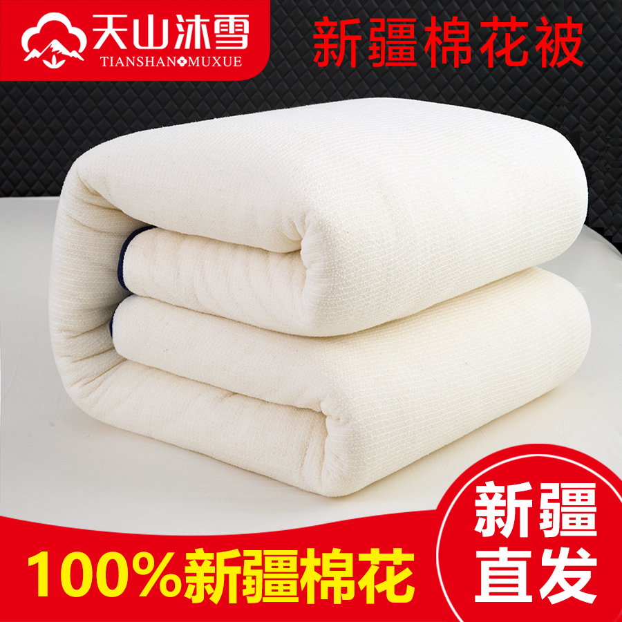 【相宜甄选】天山沐雪新疆纯棉花被子被芯鱼鳞网软包边款