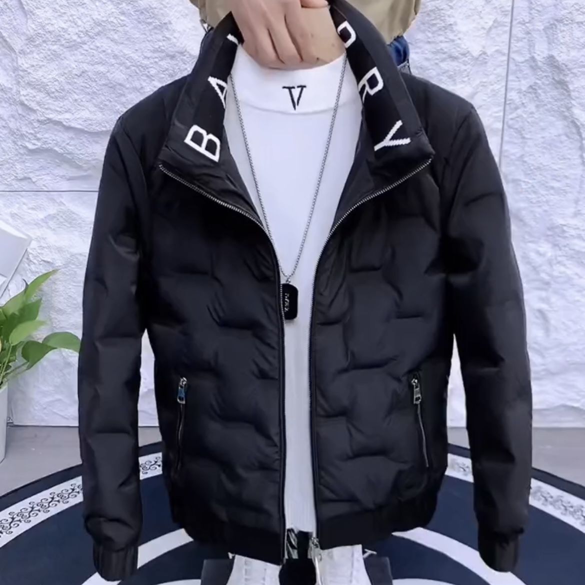 冬天冬季新款保暖棉服男士潮流简约百搭轻薄加厚韩版修身棉衣外套