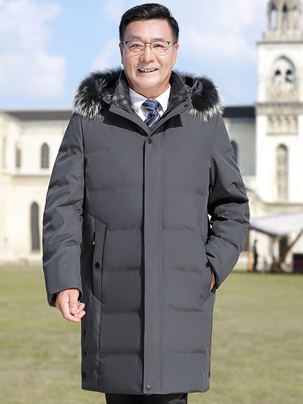波司登中老年羽绒服男冬季新款爸爸中长款加厚父亲爷爷装大码保暖