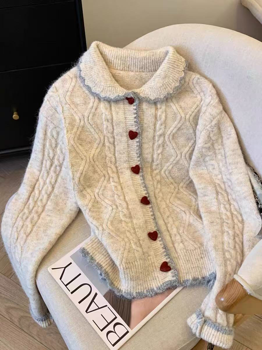 【K191-K225】韩版设计感针织女简约甜美百搭上衣宽松