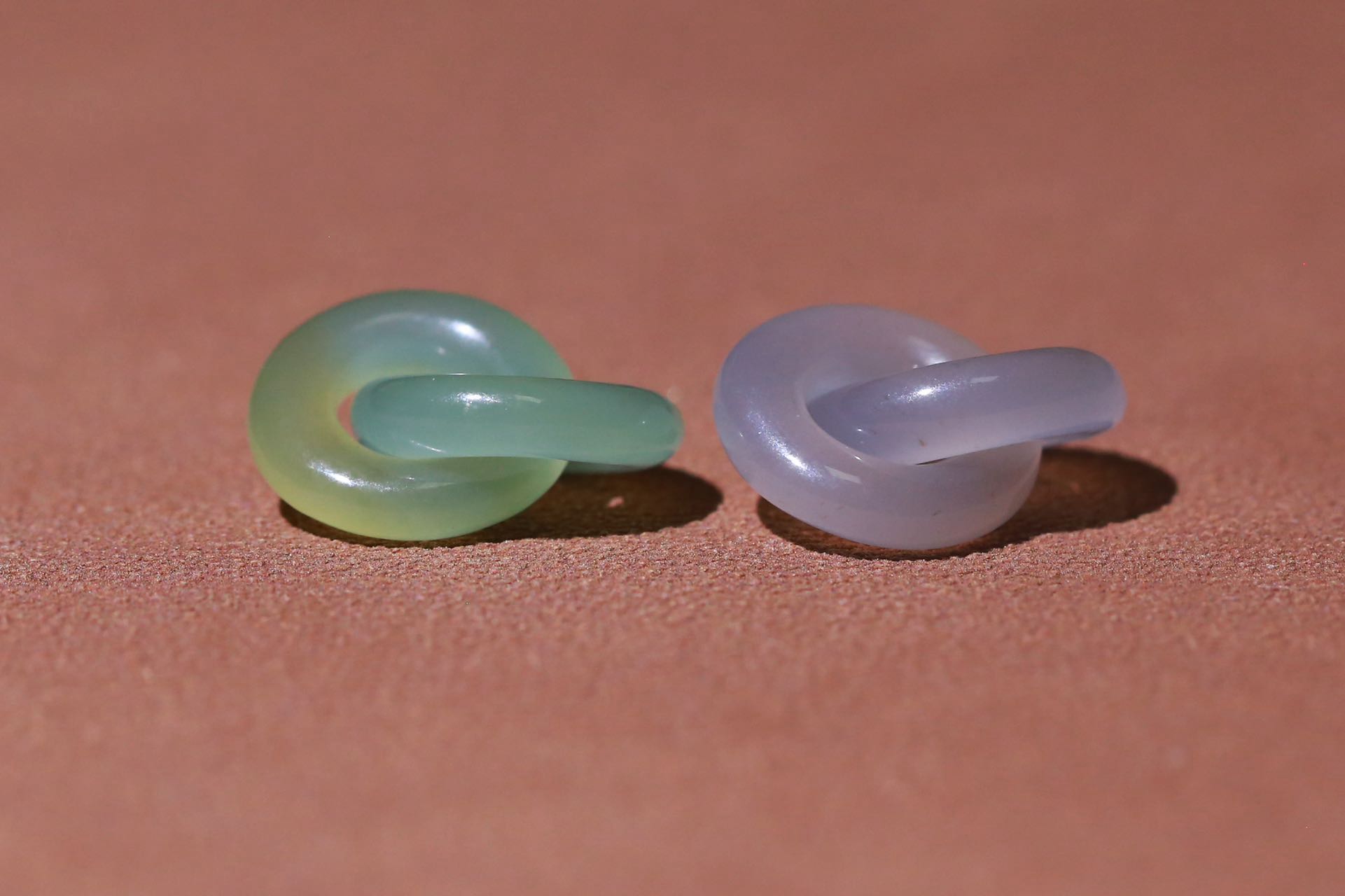 和田玉白玉/烟紫/晴水/碧玉/多宝环环相扣/多样性发货拍一发一