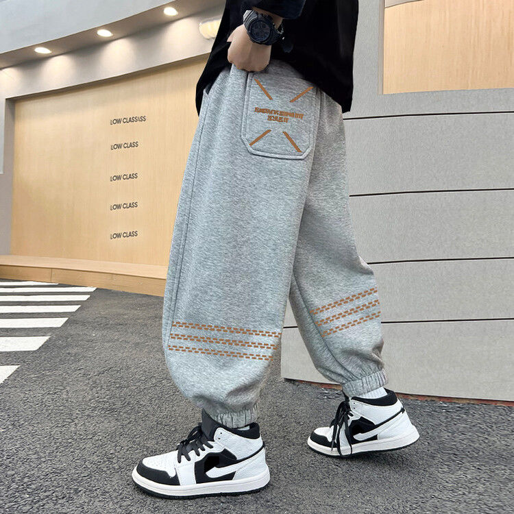 男童运动裤卫裤男孩长裤童装休闲裤子男童裤宽松洋气宽松儿童节