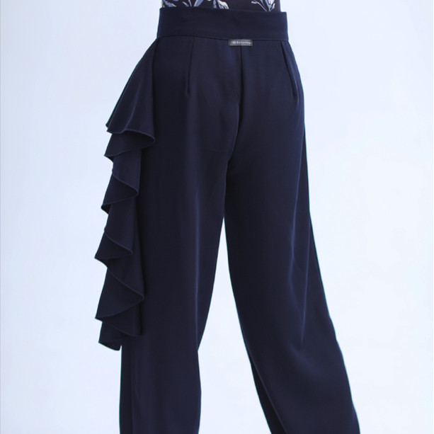 I·RO【花边裙摆】（短花边可束脚）高级定制显瘦阔腿高腰新款舞服