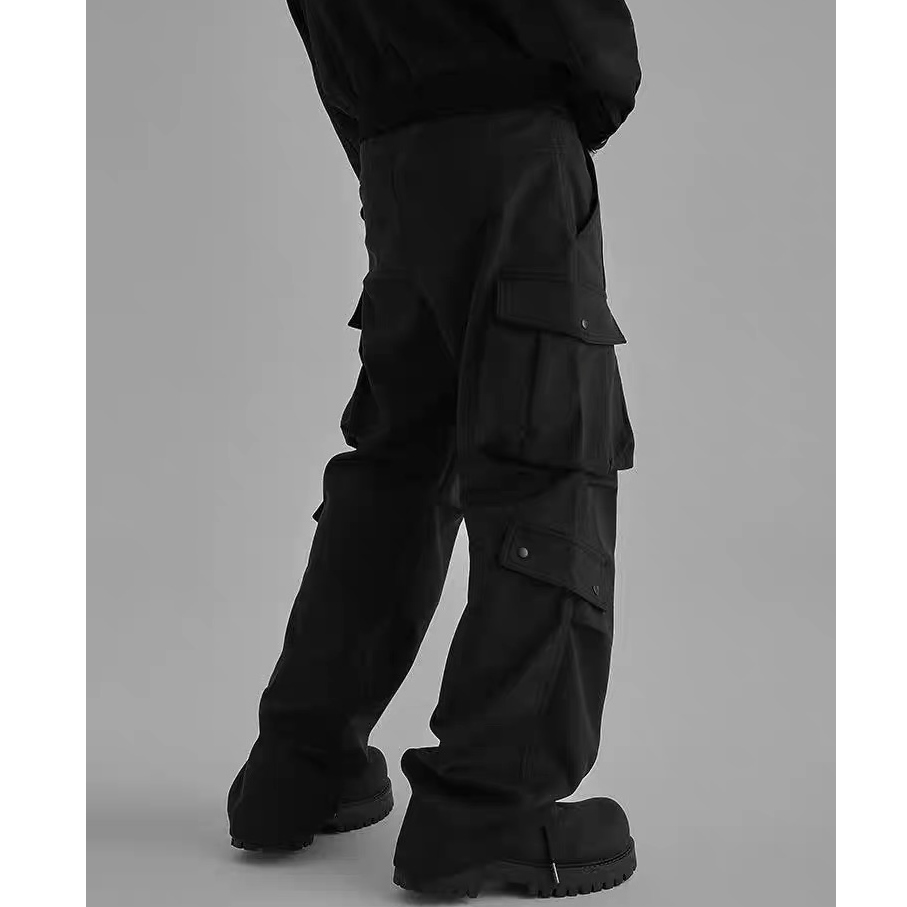 秋冬重磅高克重百搭工装裤 男女同款宽松直筒美式休闲裤潮流潮流