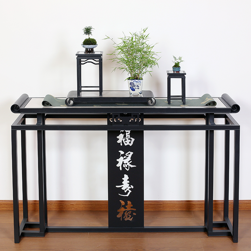 铝合金盆景博古架轻奢大型新中式简约玄关古典花架