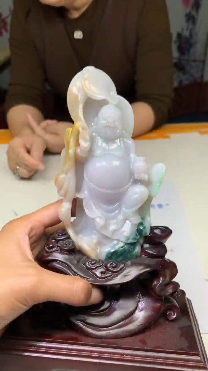 【闪购商品】定制翡翠未镶嵌4902mm-毛货盖章挂件199