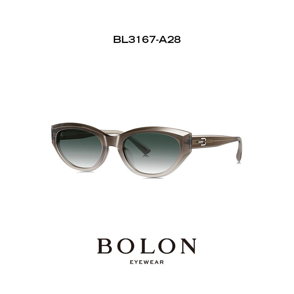 BOLON暴龙眼镜24新品偏光太阳镜男女猫眼框个性遮阳墨镜BL3167