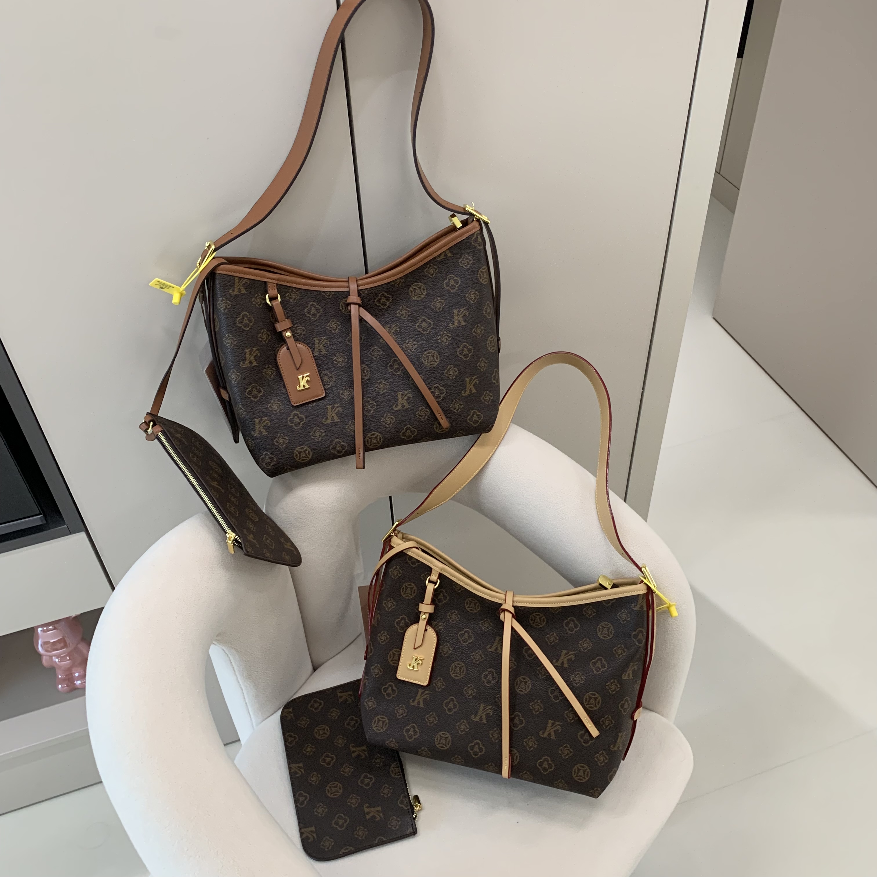 MONICA KIKI 女包轻奢时尚凯瑞奥洋气百搭单肩斜挎手提女包2012