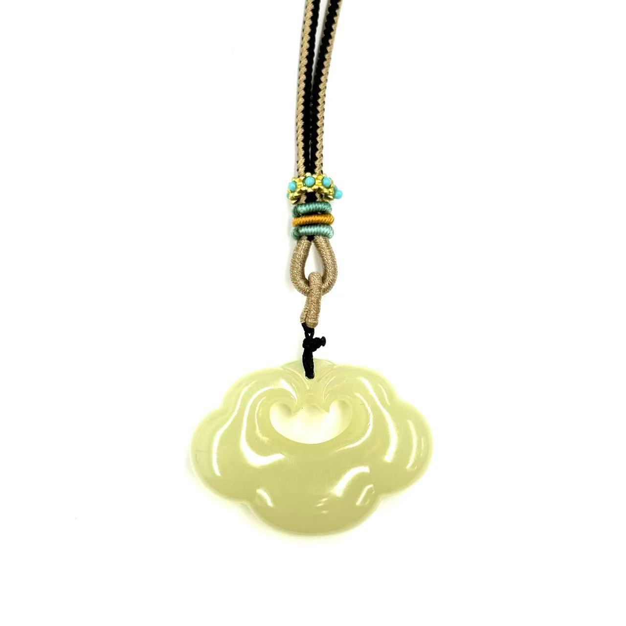 【符老板】y2279-国风精雕冰晴如意吊坠-赠礼盒-配PJ7