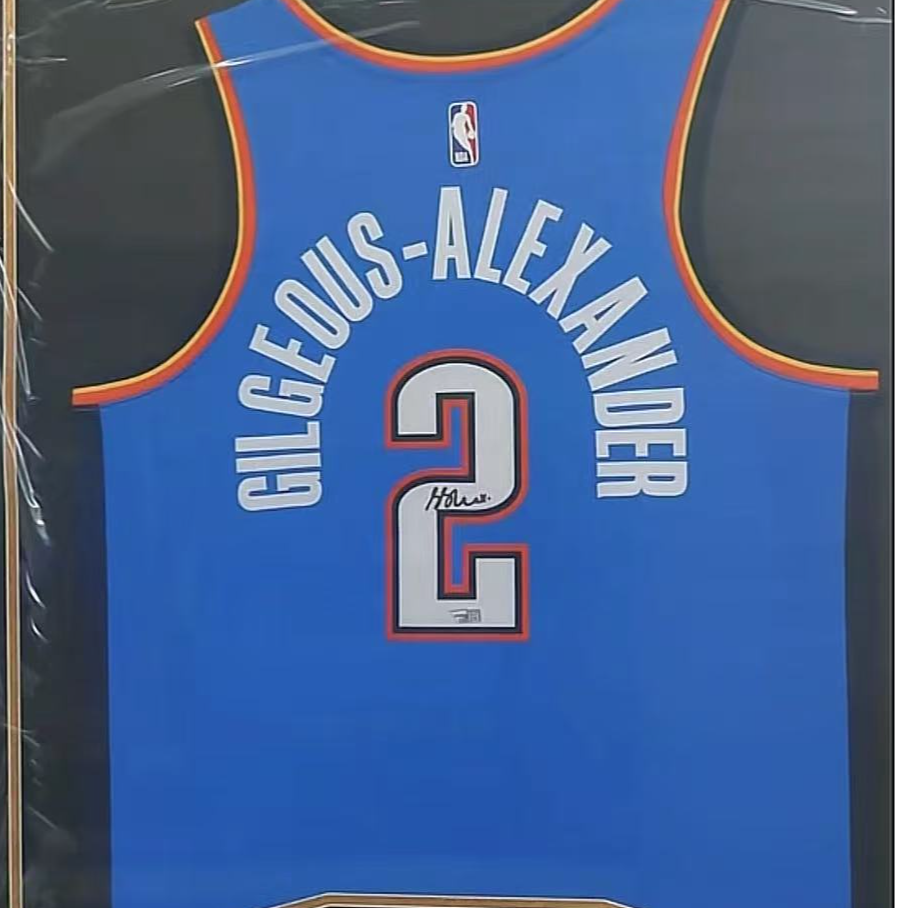亚历山大亲签雷霆蓝sw装裱收藏【铭人堂亲签球衣直播专属链接】
