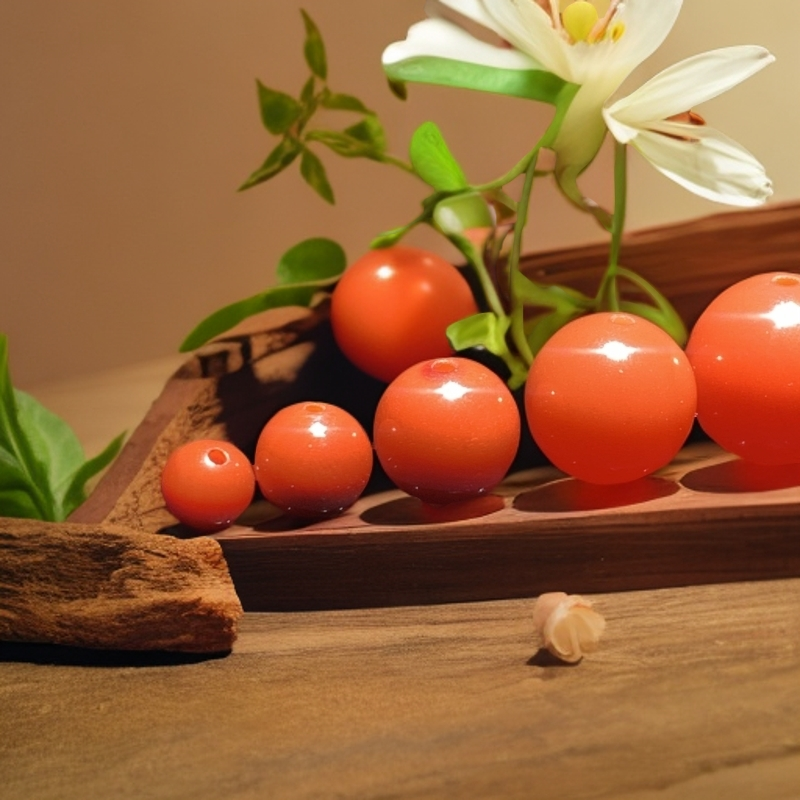 南红保山 圆珠【直径6-20】柿子红佩戴保养天然满肉红润饱满