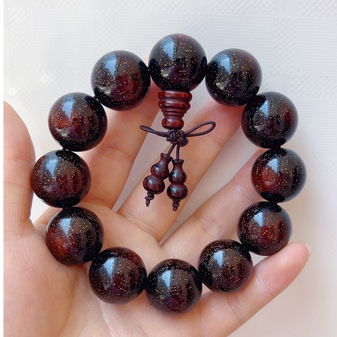 2.0爆星紫檀收藏规格沉水级文玩好物手串推荐