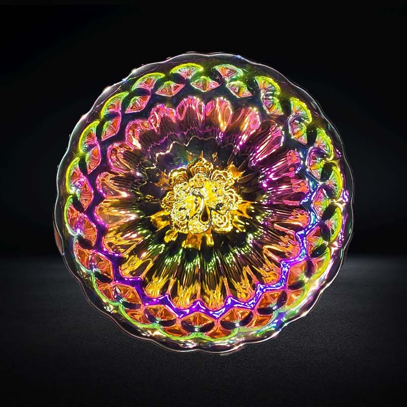 【妖妃孔雀】天目茶盏宝光镶嵌工艺金孔雀送礼自用功夫茶品茗杯