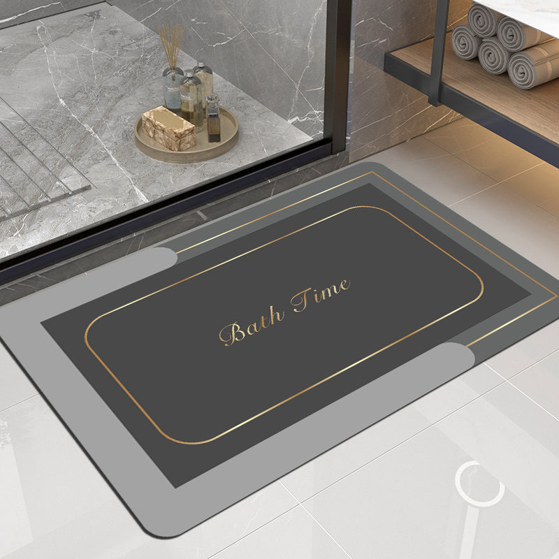浴室吸水地垫潮流轻奢卧室吸水速干家用耐磨门垫硅藻泥防滑地垫
