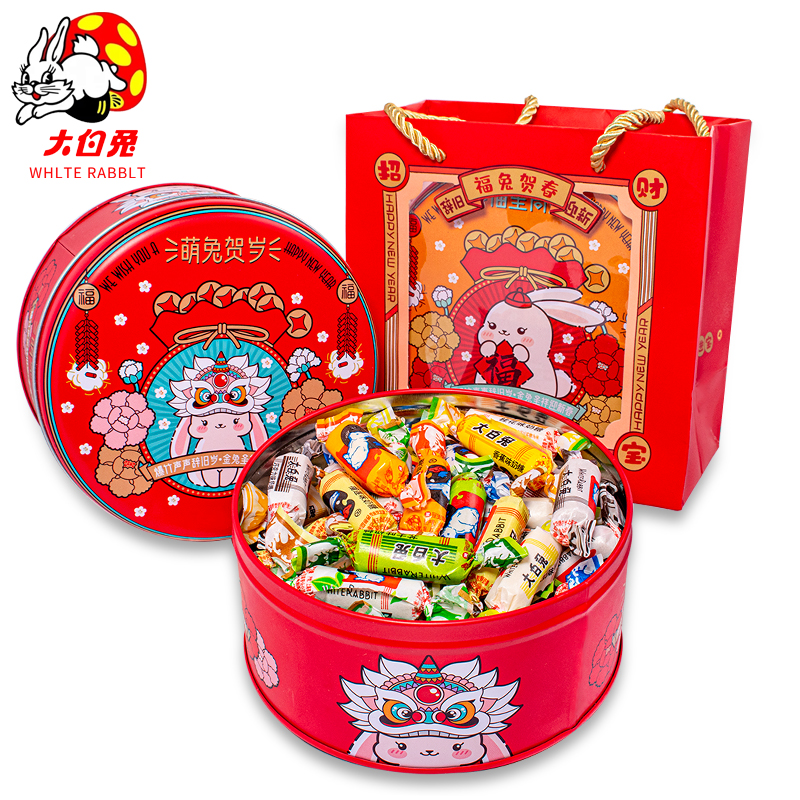大白兔 奶糖混合口味年货礼盒糖果奶味零年货糖果童年味道SY