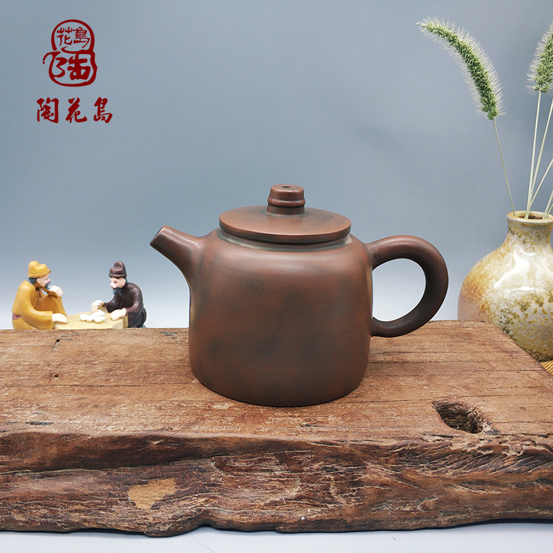 钦州坭兴陶三姐坭兴陶特色紫泥手工茶壶坭兴陶六堡茶茶壶复古