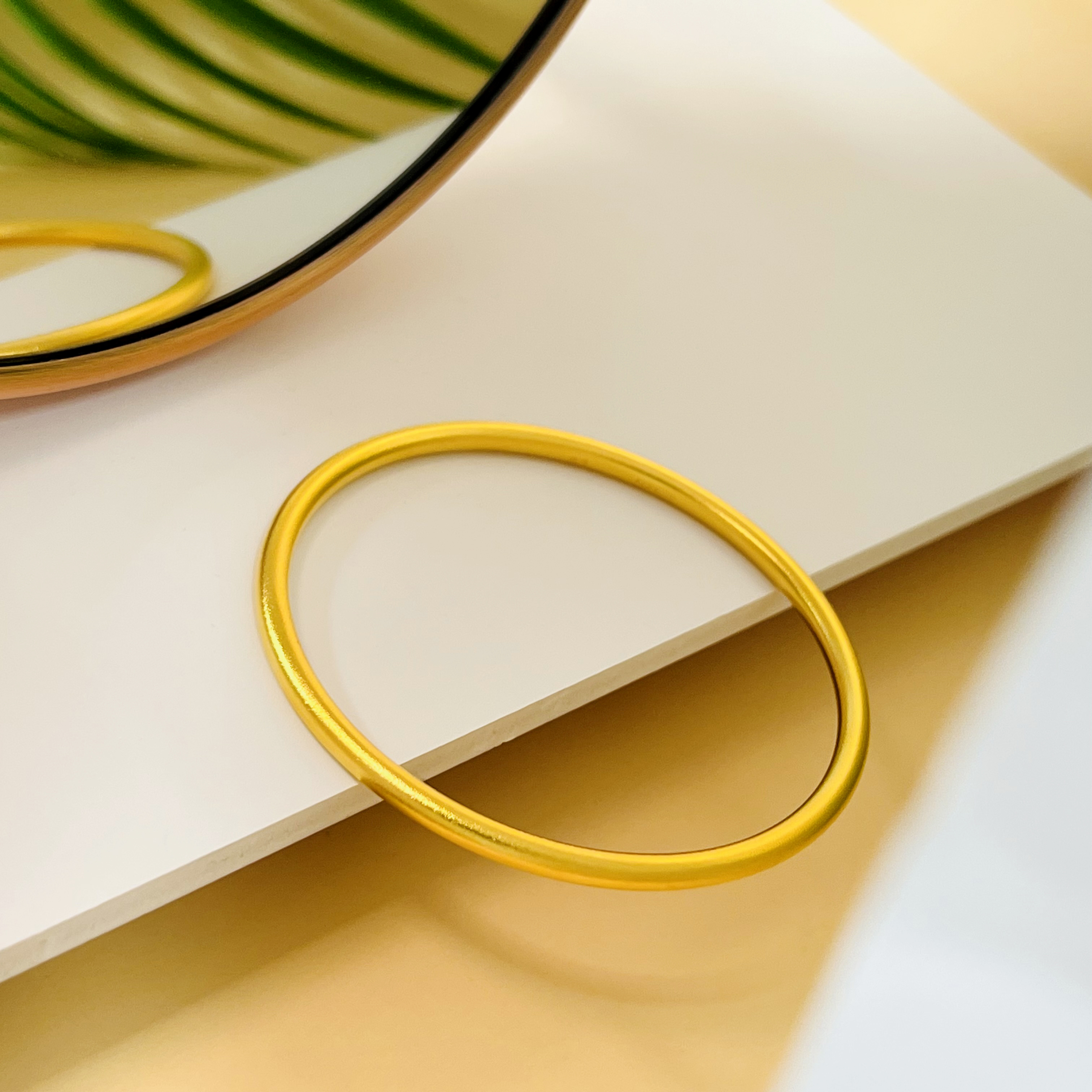 足银手镯 古法素圈手镯