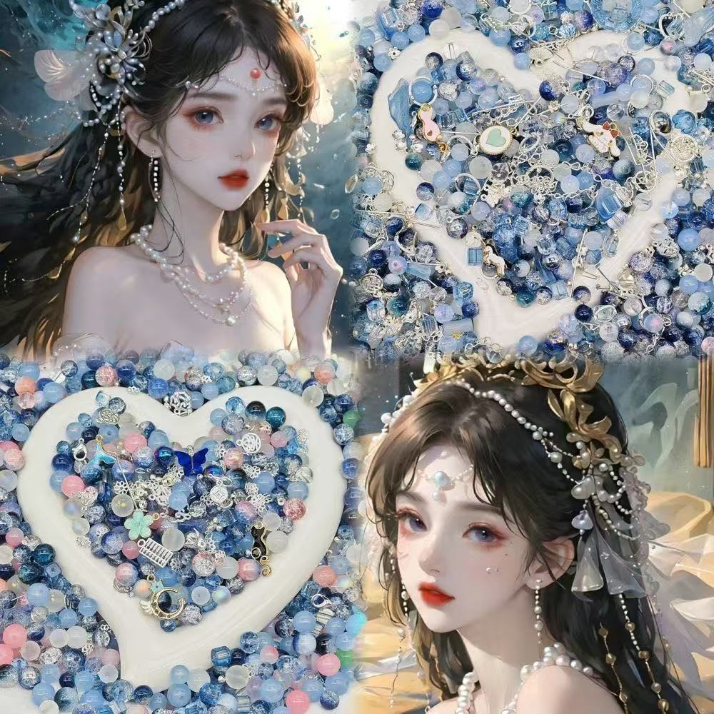 【福利】手工DIY琉璃珠手链手机链配饰爆花手工创意