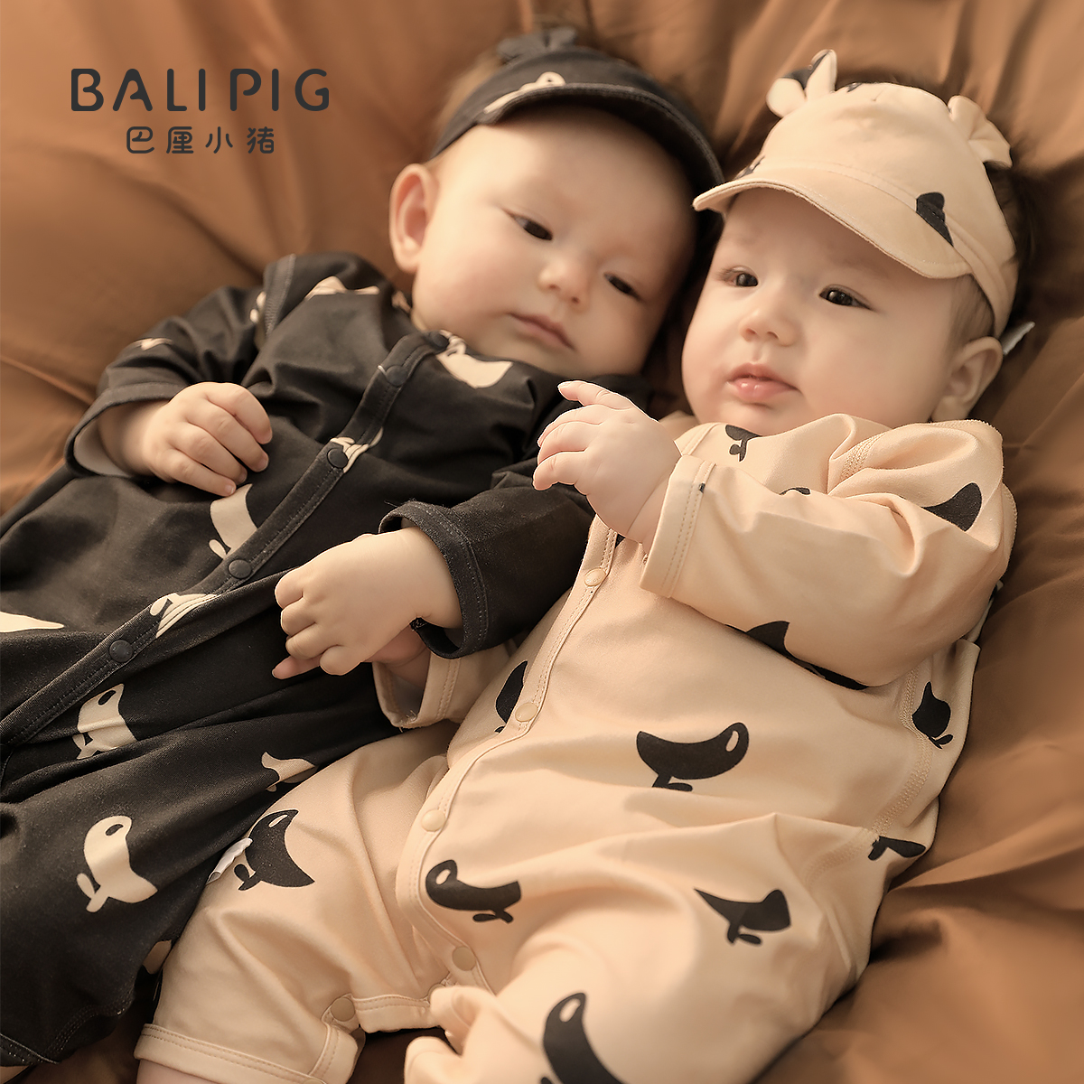 一岁宝宝衣服春秋季纯棉长袖哈衣ins风可爱秋装6-12月婴儿连体衣