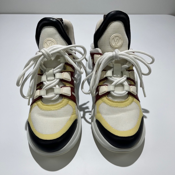 95新 LouisVuitton/路易威登 35码 拼色老爹鞋