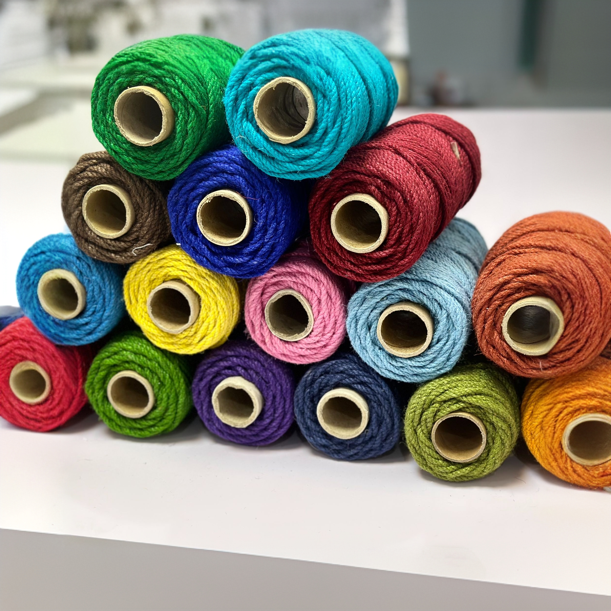 【小六手工】彩色手工专用细线精品麻绳家用精品黄麻绳（足斤）