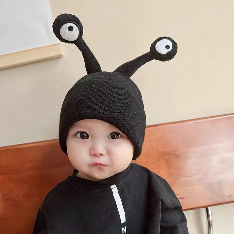 婴幼儿网红儿童超萌搞怪男女童宝宝秋冬季保暖帽大亲子帽潮