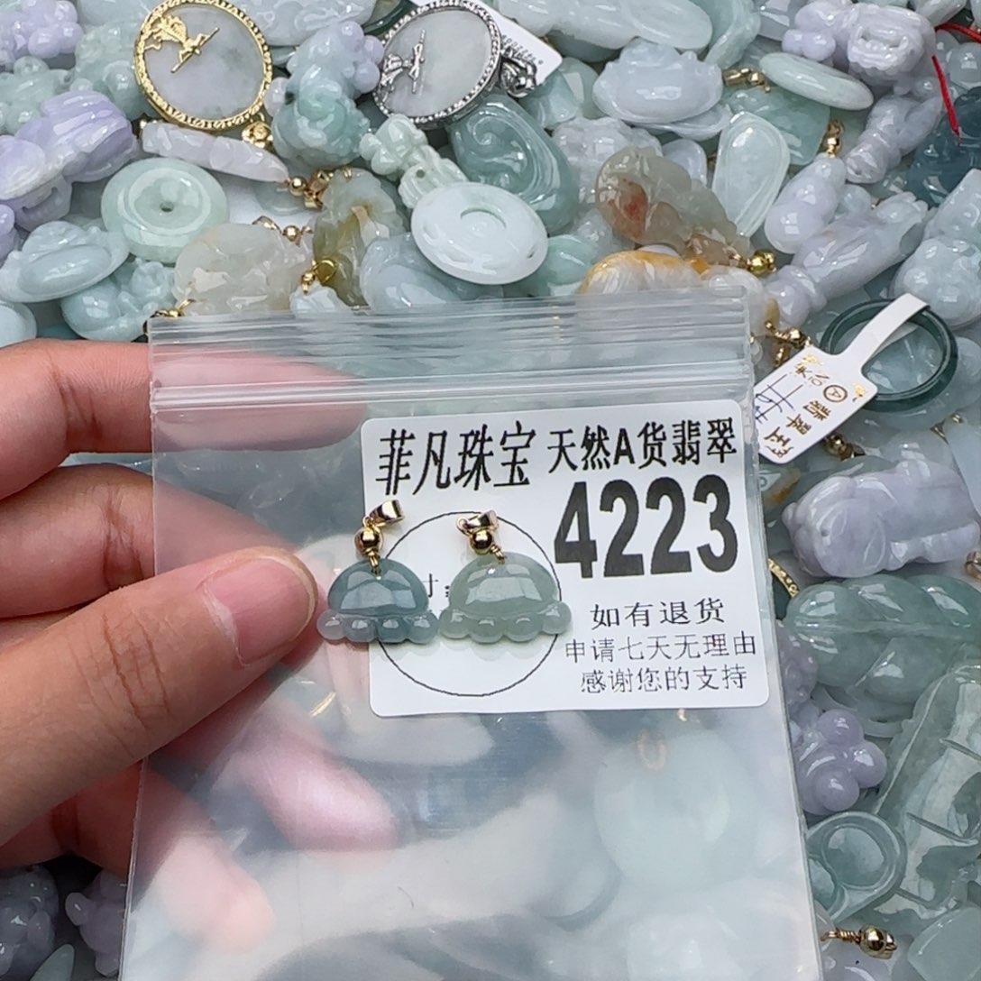 翡翠颈饰未镶嵌4223。