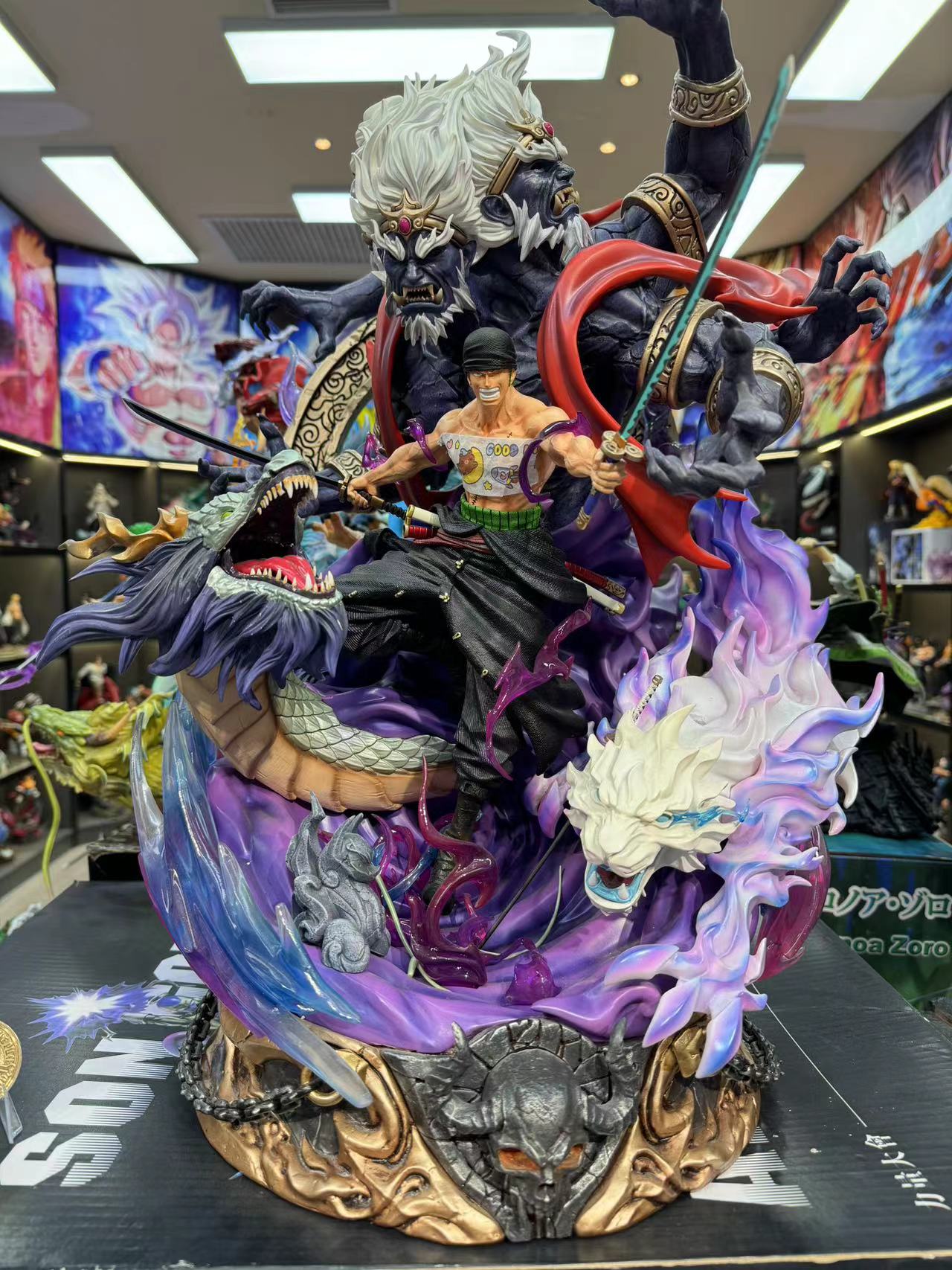 海贼王 地狱索隆 带彩盒吸塑 手办模玩摆件