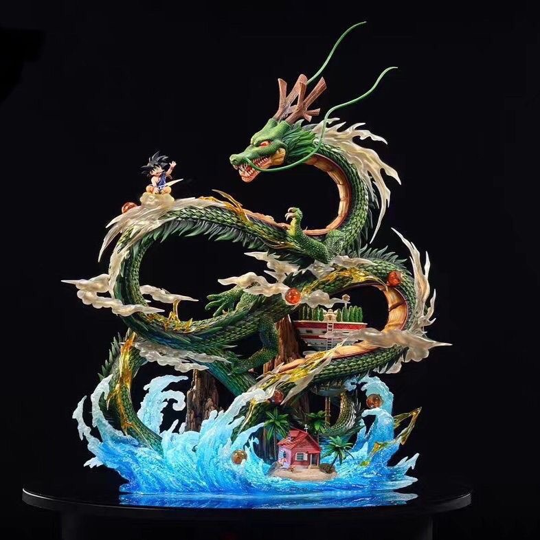 七龙珠 神龙与小悟空 海神龙 小悟空 动漫手办模型 摆件