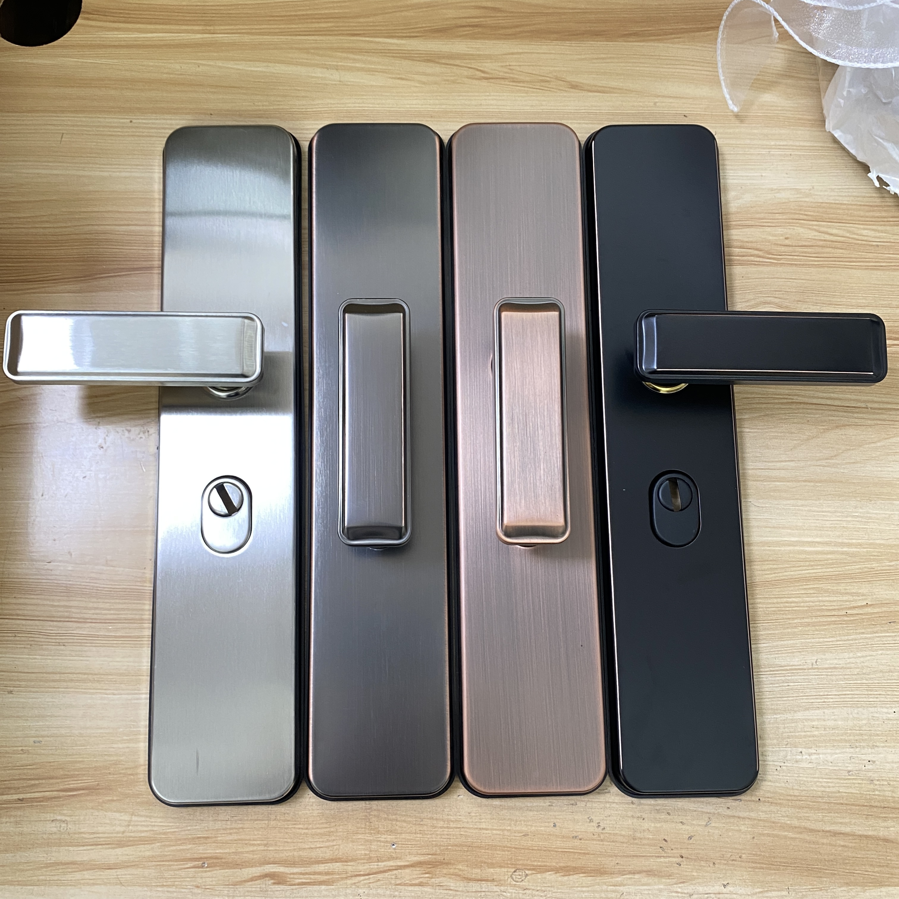 （拍一发五）防盗门0918不锈钢拉手双加衬红古 黑色  灰色 不锈钢色