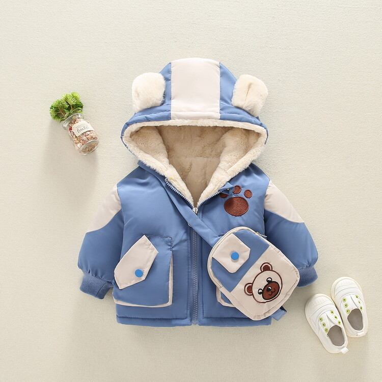 冬季棉衣2023年新款冬装新款婴儿棉袄男童加绒加厚保暖小童外套潮