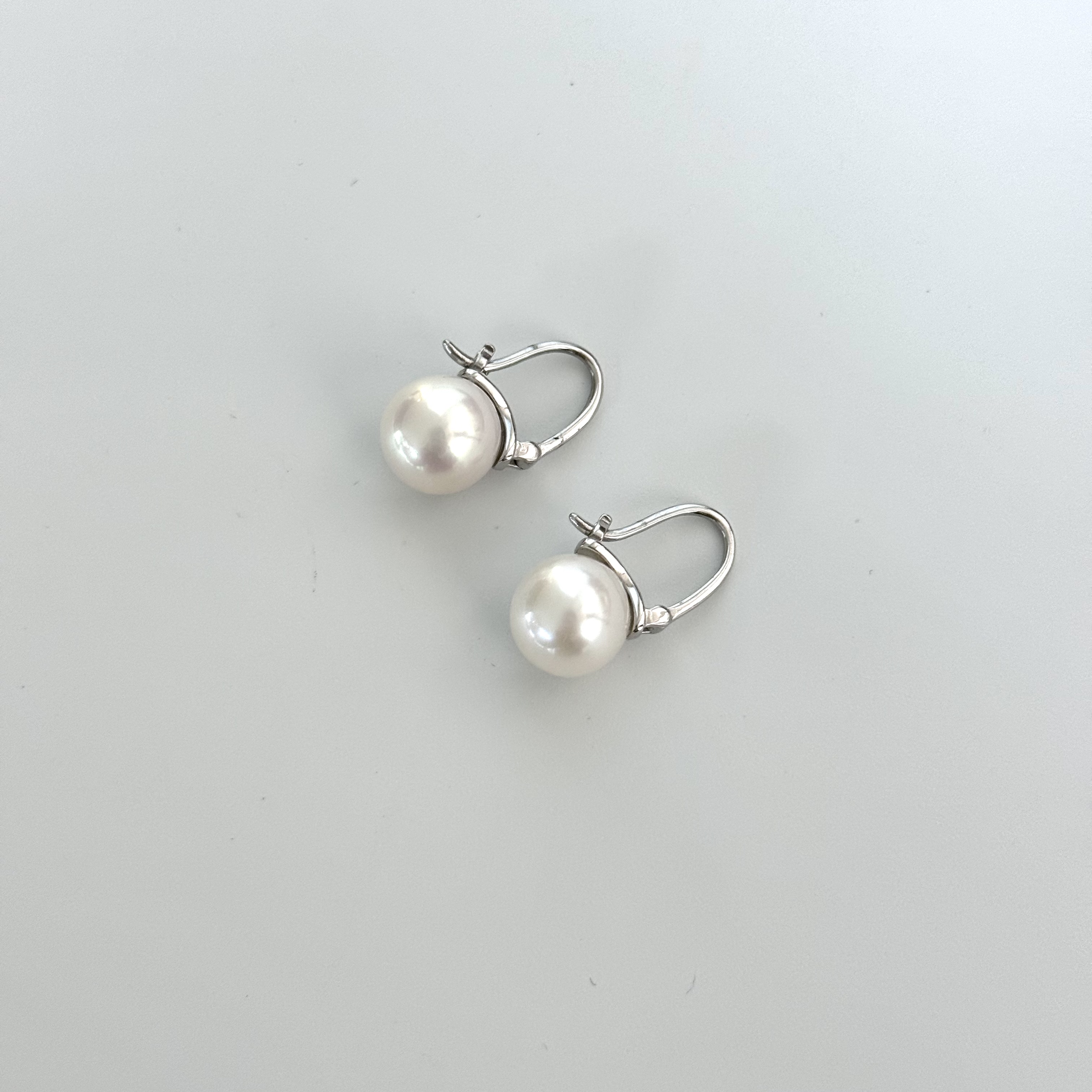 极光 淡水 水桶款 耳坠11-12mm 