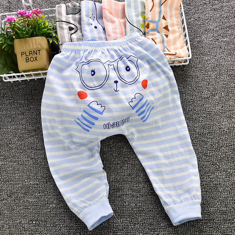 薄款婴儿长裤夏季女宝宝裤子男童棉小孩裤儿新生儿居家PP裤防蚊裤
