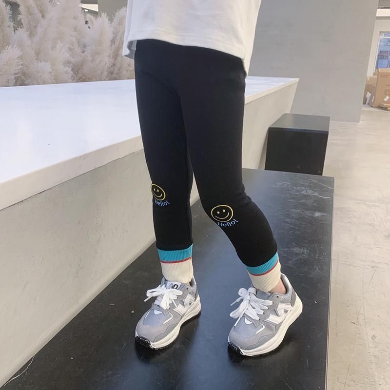 【冬季大促】2023春秋新款儿童洋气修身打底裤女童时尚运动裤宝宝