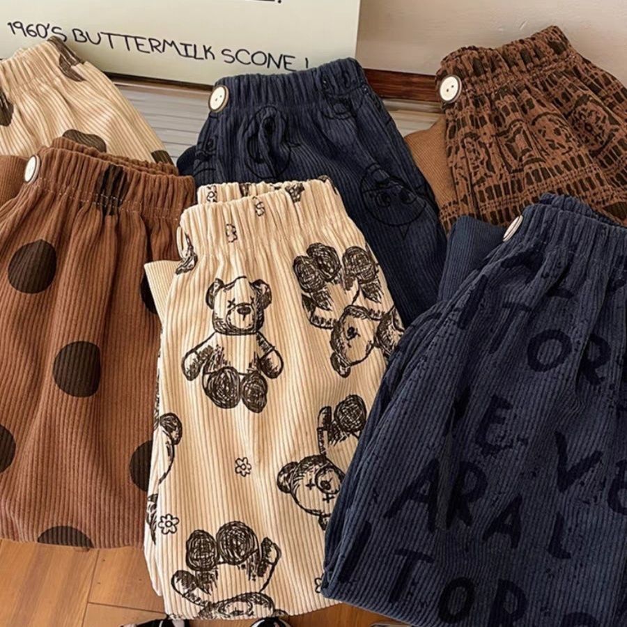 【清仓处理】儿童秋季裤子秋冬宽松百搭长裤男女童宝宝收脚休闲裤