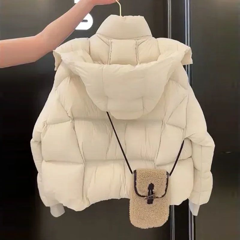 波司澄羽绒服加厚连帽面包服棉服冬季新款女装高级感超好看小个子